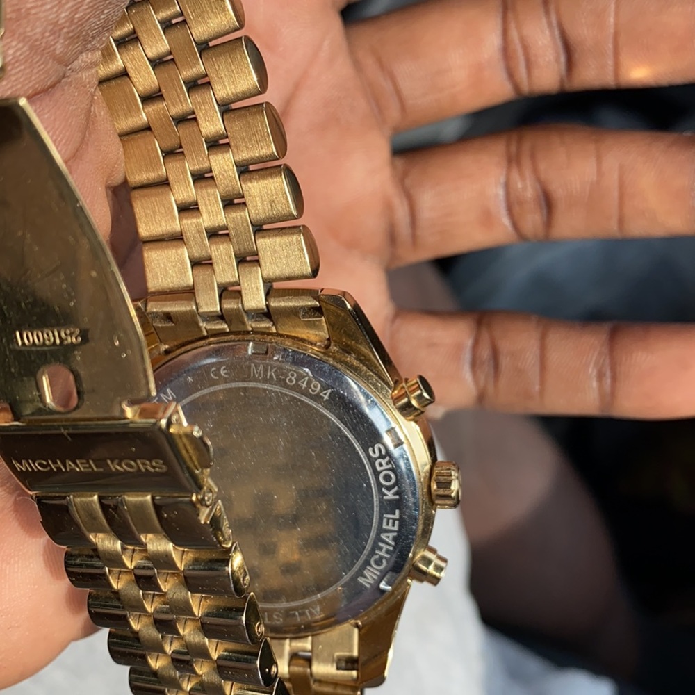 Michael Kors Oversized Lexington Gold-Tone Watch - Picture 2 of 4